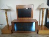 TV cabinet with LED tv & lamp